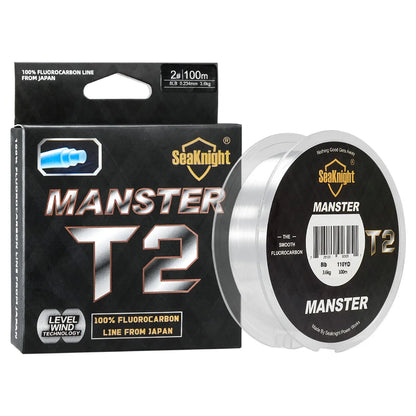100M SeaKnight Fluorocarbon Fishing Line 3-35LB Carbon Fiber Leader