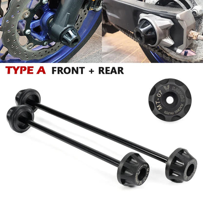 For  Front Rear Axle Crash Sliders for Yamaha MT-07 FZ-07 XSR700 2014-2024