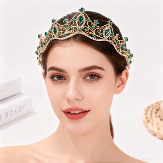 Korean Style Girl Bridal Tiara Hair Accessory for Weddings and Parties