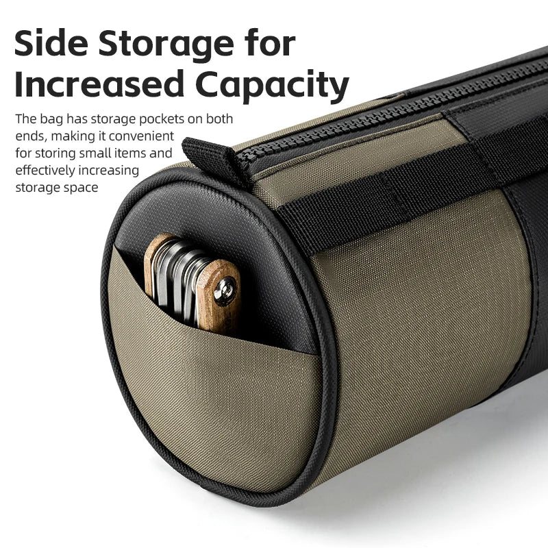 ROCKBROS Reflective Handlebar Bag 1.7L Portable Bike Front Storage Shoulder Bag Accessories