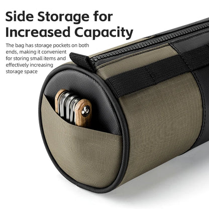 ROCKBROS Reflective Handlebar Bag 1.7L Portable Bike Front Storage Shoulder Bag Accessories