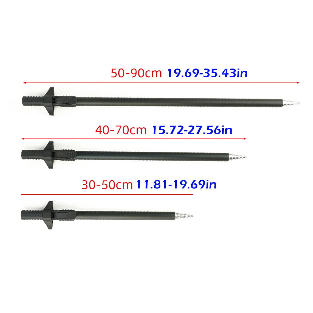 Hirisi 1pc Telescopic Aluminium Bank Stick Carp Rod Pod Support
