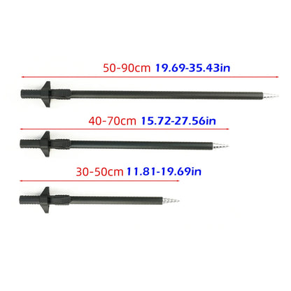Hirisi 1pc Telescopic Aluminium Bank Stick Carp Rod Pod Support