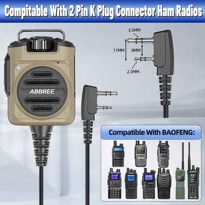 Microphone Speaker for Baofeng UV-5R Handheld Radio Walkie Talkie
