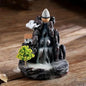 Incense Holder Backflow Waterfall Burner Ceramic Home Decor with Cones