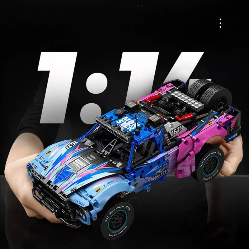 SEMBO 1341pcs Off-Road Racing Car Building Blocks MOC Vehicle Model DIY Toy Gift