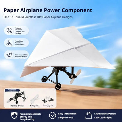 RC Paper Airplane Electric Remote Control Plane DIY Flying Toy Propellers