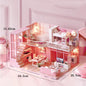 Wooden Miniature Duplex Dollhouse DIY 3D Puzzle Kit with Furniture LED Decoration Gift - EXPROTAS