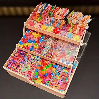 555Pcs Cute Colorful Butterfly Hair Clips Girls Accessories for Sweet Hairstyles