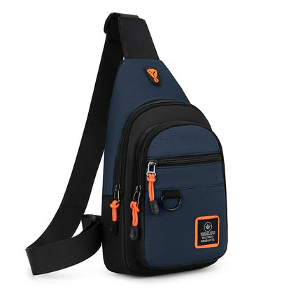 Men's Crossbody Shoulder Bag Lightweight Oxford Fabric Sling Travel Handbag
