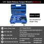 1/4'' Drive 2-24N.m Precise Double Scale Torque Wrench Set MTB Bike Socket Spanner Bicycle Motorcycle Ratchet Repair Toolbox Kit-EXPROTAS