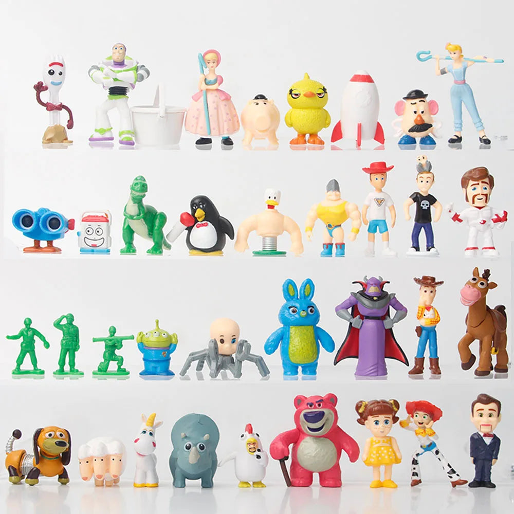 36pcs Toy Story Figure Set Woody Buzz Lightyear 3-5cm Collectible Models