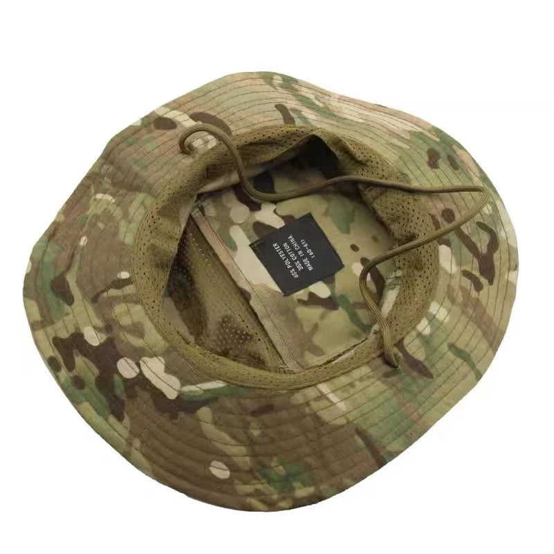 2026 Tactical Camo Bucket Cap Outdoor Fishing Hiking Sun Hat Bonnie