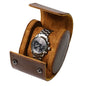 Leather Watch Case for Travel - Classic Rectangle Design, 1 Slot