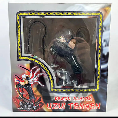 27cm Demon Slayer figures Uzui Tengen Figures 2 Heads Kimetsu No Yaiba Anime Figures Figurine Gk Pvc Statue Model Toys Gift-EXPROTAS