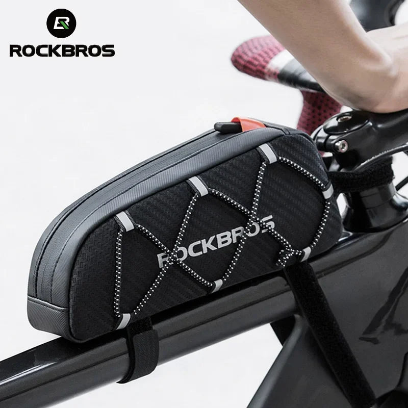 ROCKBROS Waterproof Reflective Front Top Tube Frame Bag Ultralight Bicycle Cycling Gear