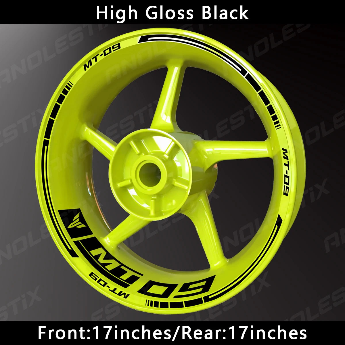 Reflective Motorcycle Wheel Sticker Hub Decal Rim Stripe Tape for YAMAHA MT-09