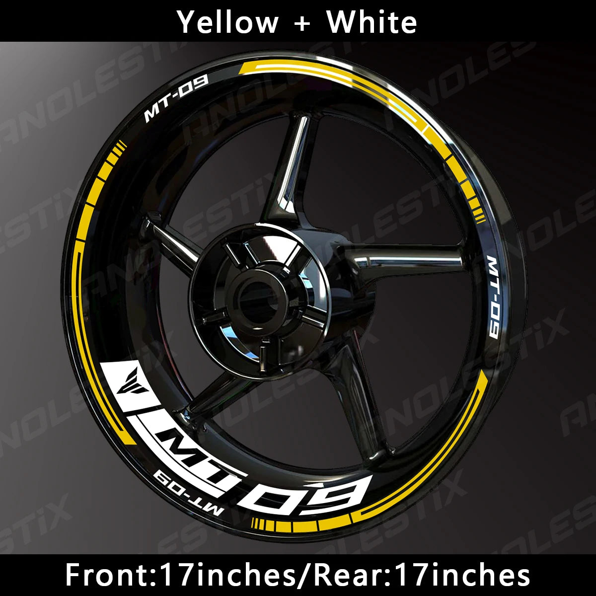 Reflective Motorcycle Wheel Sticker Hub Decal Rim Stripe Tape for YAMAHA MT-09