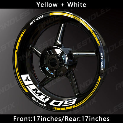 Reflective Motorcycle Wheel Sticker Hub Decal Rim Stripe Tape for YAMAHA MT-09
