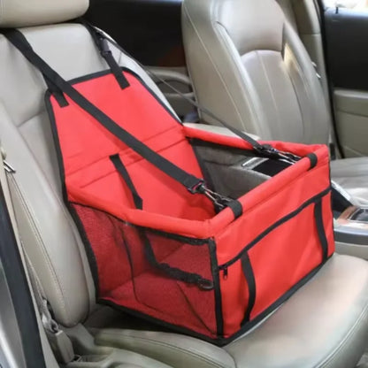 Dog Car Seat Cover Hammock Foldable Pet Basket Harness Travel Safety