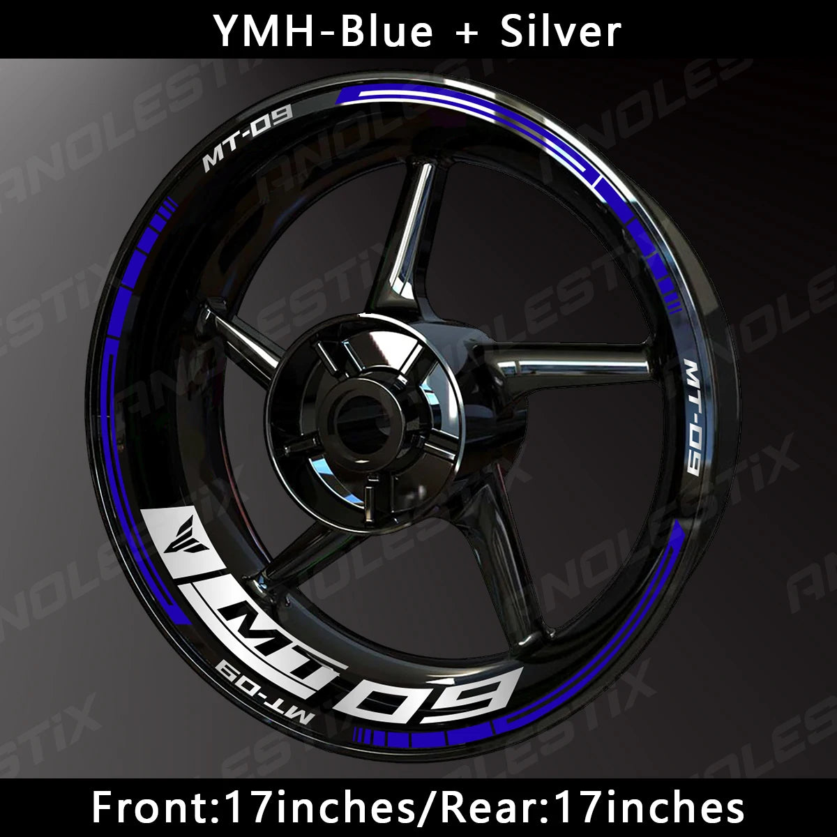 Reflective Motorcycle Wheel Sticker Hub Decal Rim Stripe Tape for YAMAHA MT-09