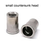 M3 M4 M5 Rivnuts Stainless Steel Rivet Nuts M6 M8 Threaded Inserts 316