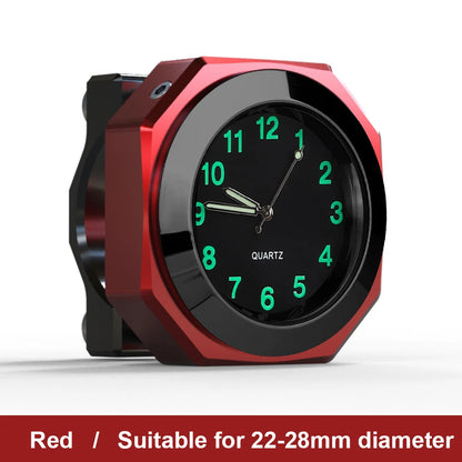 Aluminum Motorcycle Clock Waterproof Mount Quartz Clock Watch Luminous Clock For 22-28mm Handlebar Styling Car Accessories-EXPROTAS