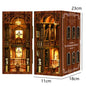 DIY Wooden Book Nook Mini Dollhouse 3D Puzzle Kit Bookshelf Insert Decor Gift - EXPROTAS