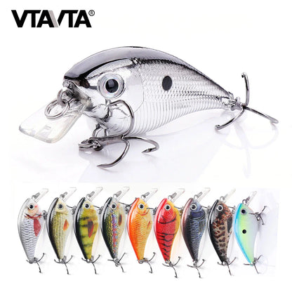 Fishing Lure 5cm/7cm Crankbait Minnow Wobbler for Pike Bass Perch Tackle