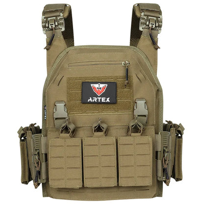 Ranger Green Carrier Vest Quick Release Molle Tactical Security Plate