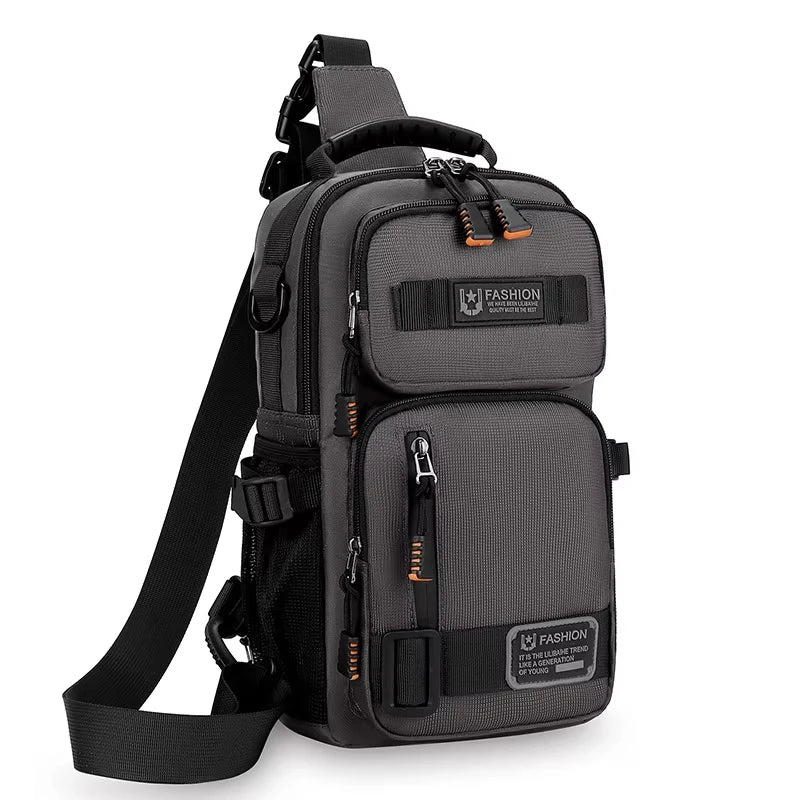 Men's Chest Bag Sling Backpack Outdoor Travel Crossbody Pack for Hiking