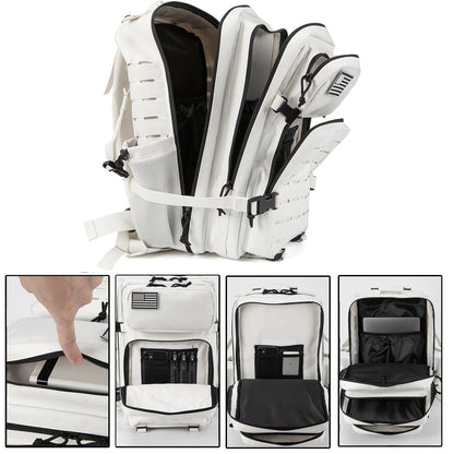 QT&QY 25L/45L Tactical Backpack for Men and Women Outdoor Survival Bug Out Bag Small School Rucksack Hking with Bottle Holder-EXPROTAS