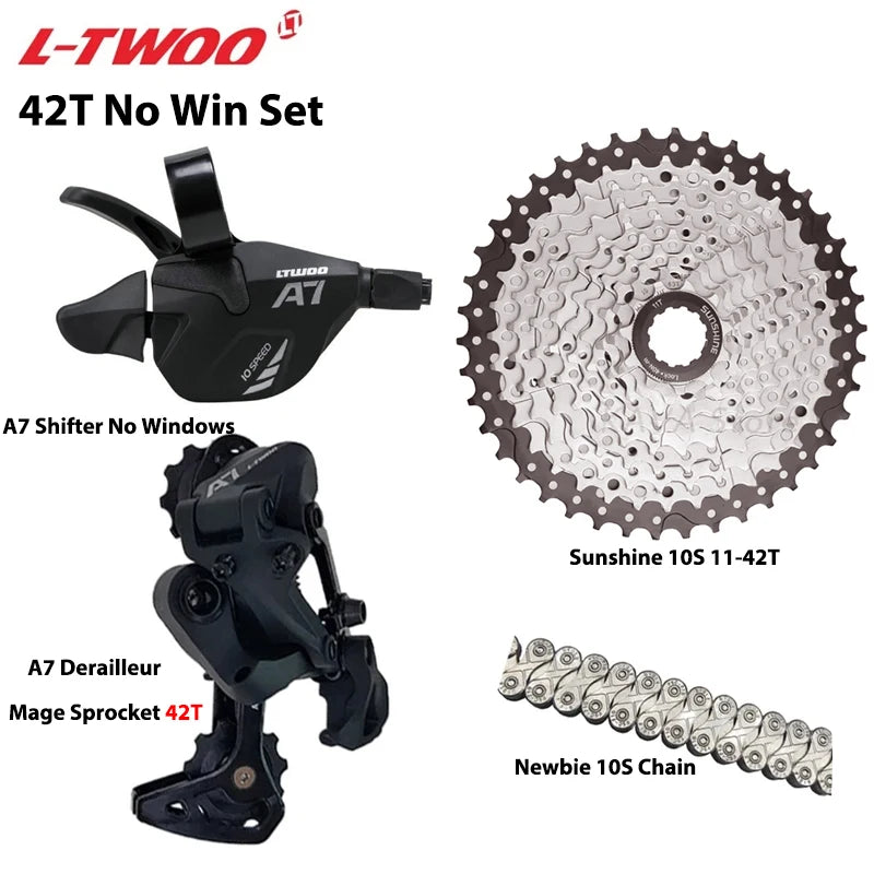LTWOO A7 1x10 MTB Drivetrain Kit Shifter Rear Derailleur Cassette Chain - EXPROTAS