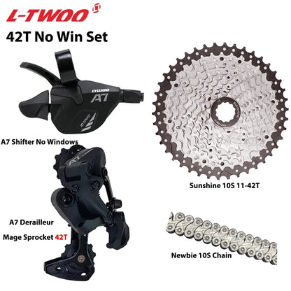 LTWOO A7 1x10 MTB Drivetrain Kit Shifter Rear Derailleur Cassette Chain - EXPROTAS