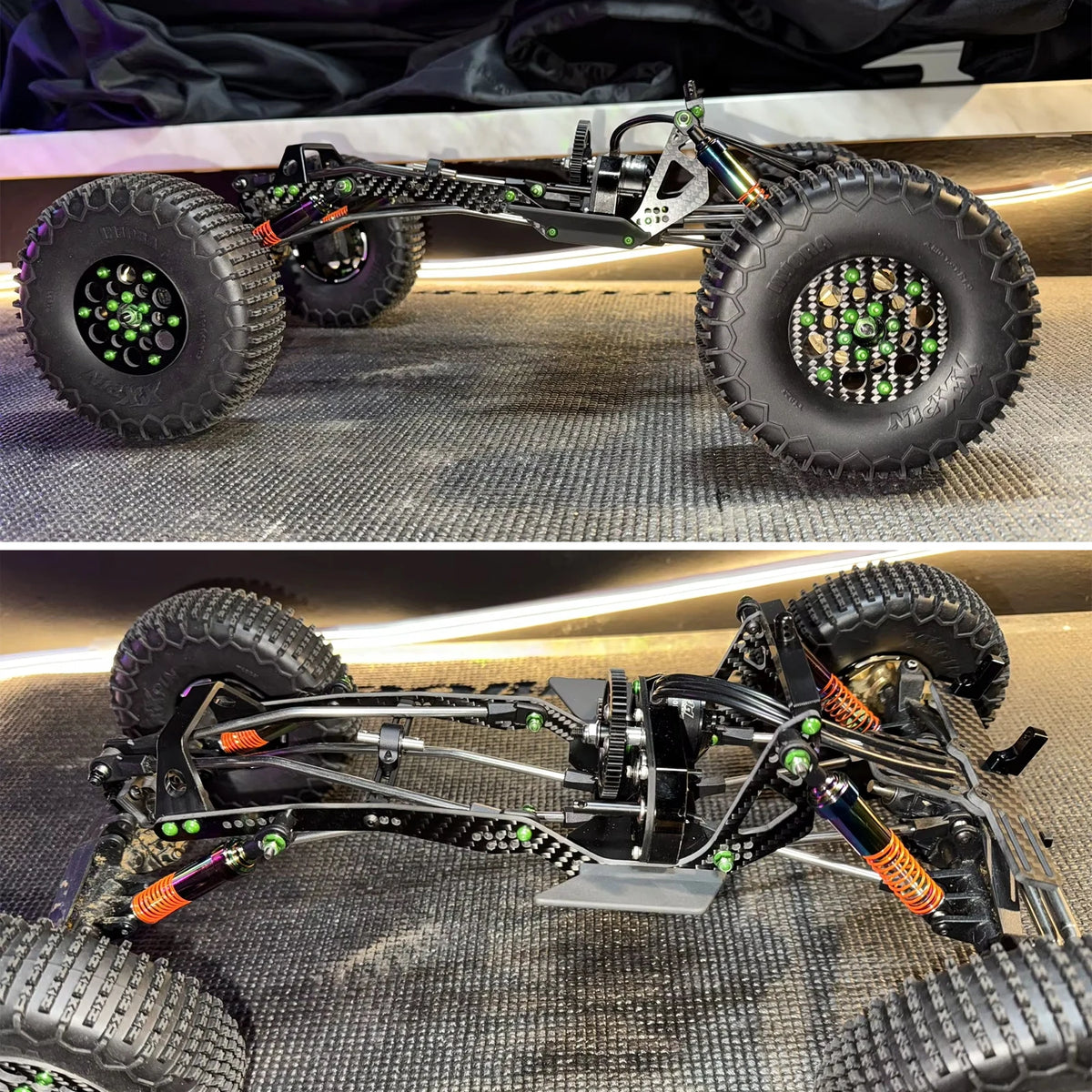 Portal ESC Battery Axle Mount Plate for Capra Carbon Fiber Chassis