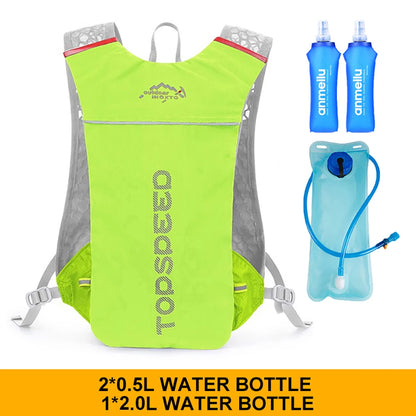 Outdoor Trail Running 5L Ultralight Backpack Hydration Jogging Vest Men Breathable Marathon Bicycle Bag Water Bottle 500ML-EXPROTAS