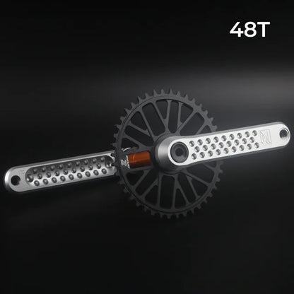 ZEROING Road Folding Bicycle Crankset 10/11/12speed Single Chainring 40/42/44/46/48T With Bracket Bottom BSA For Gravel Bike-EXPROTAS