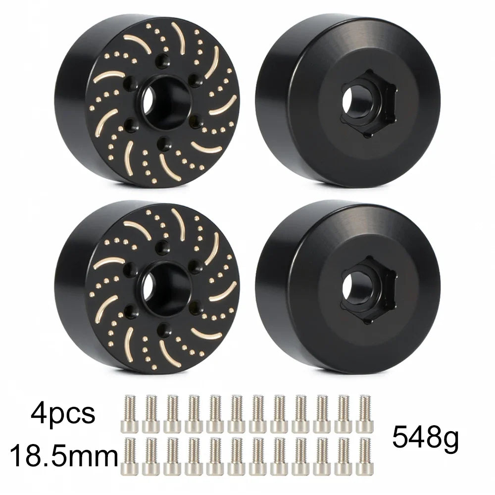 Brass 12mm Hex Wheel Weights Brake Disc Adapters for 1.9 2.2 RC Crawler