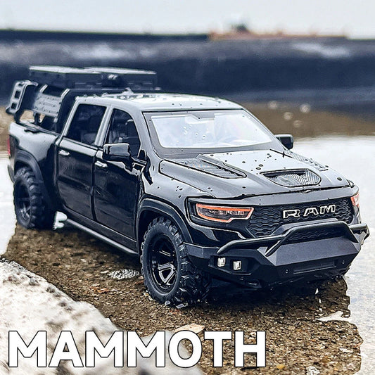 1:32 Dodge RAM 1000 TRX Mammoth Alloy Model Sound Light Toy Pickup