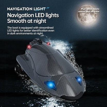Rc Boat High Speed Racing Ship 25Km/h Waterproof Rechargeable Model Electric Radio Remote Control Speedboat Toys for Boys Gift-EXPROTAS