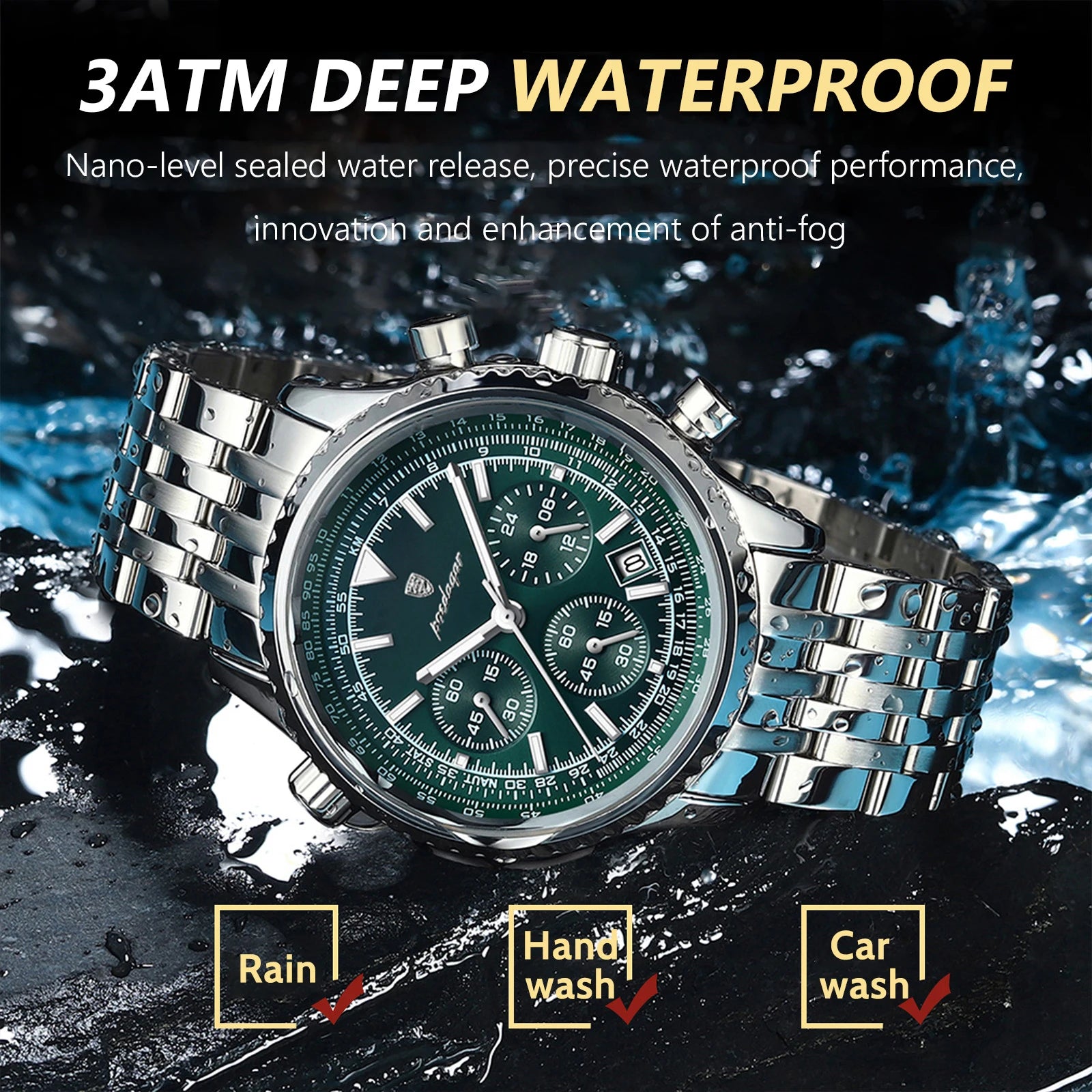 POEDAGAR Luxury Military Watch for Men Waterproof Luminous Date Chronograph Man Watch Sport Quartz Stainless Steel Men's Watches-EXPROTAS