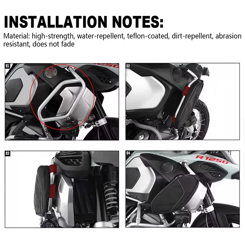 BMW R1250GS Placement Bag Waterproof Frame Storage Adventure Repair
