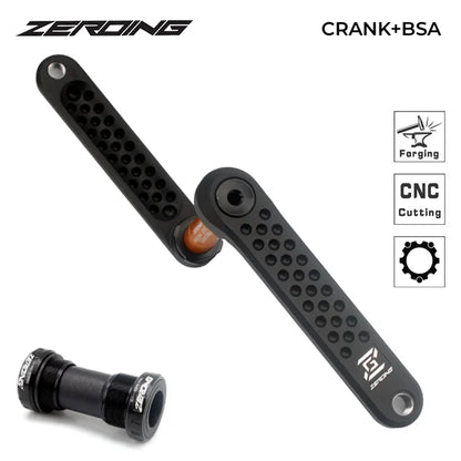 ZEROING Road Folding Bicycle Crankset 10/11/12speed Single Chainring 40/42/44/46/48T With Bracket Bottom BSA For Gravel Bike-EXPROTAS