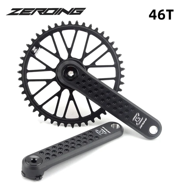 ZEROING Road Folding Bicycle Crankset 10/11/12speed Single Chainring 40/42/44/46/48T With Bracket Bottom BSA For Gravel Bike-EXPROTAS