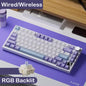 Wireless Mechanical Keyboard Ajazz AK820 RGB Bluetooth 5.1 USB-C Wired