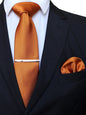 Suits Necktie Clip 8cm Mens Slim Solid Classic Wedding Party Ties