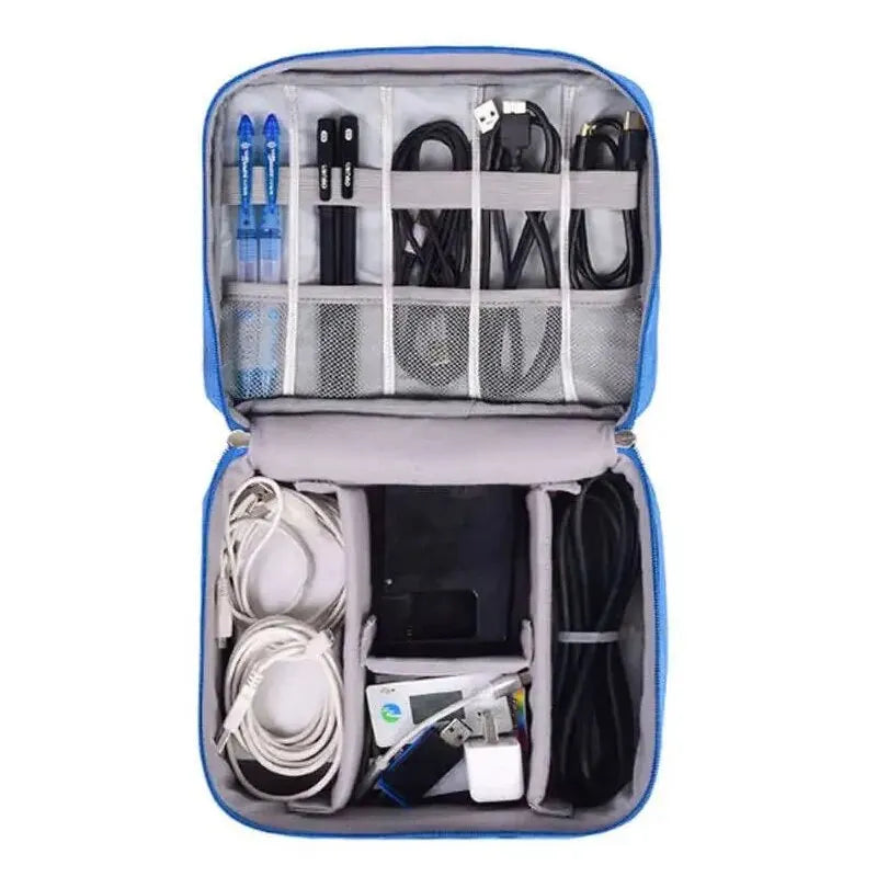 Digital Electronic Organizer Waterproof Portable USB Cable Storage Bag