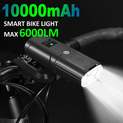 NEWBOLER Bicycle Front Headlight 6000 Lumen 10000mAh USB Rechargeable MTB Road - EXPROTAS