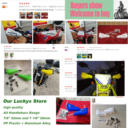 Dirt Bike Handguards 22/28mm Yamaha KTM KLX KXF YZF WRF Handlebar Guards