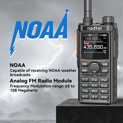 Walkie Talkie Radtel RT-910B 45-59Mhz 960 Channels Bluetooth Receiver